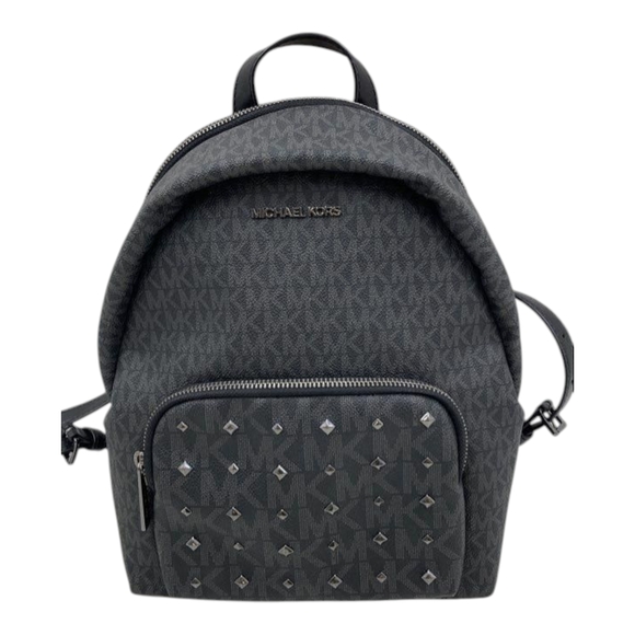 Michael Kors Black Studded Backpack - Picture 1 of 6